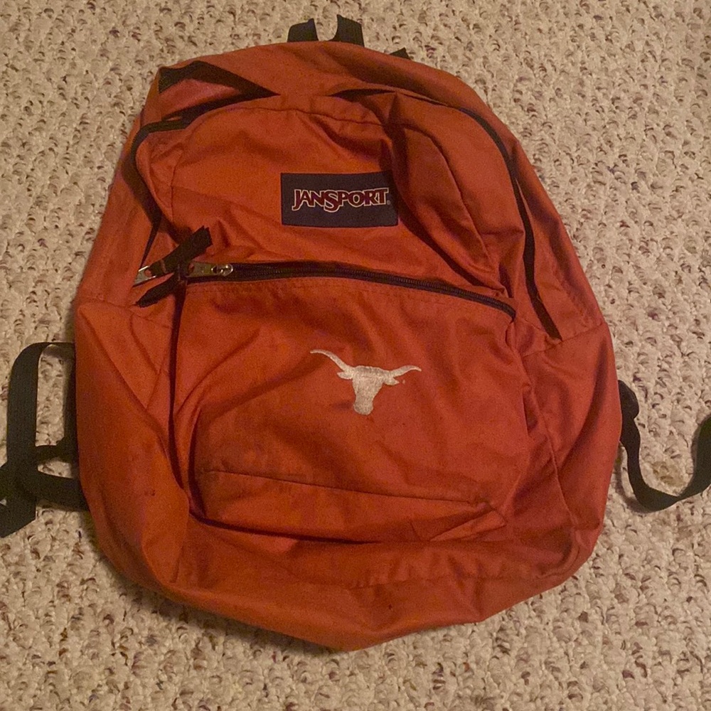 Burnt Orange Longhorn Jansport Backpack